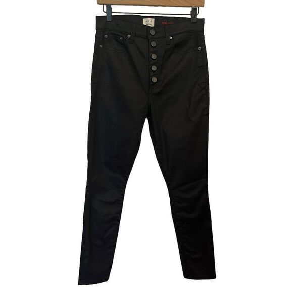 NWOT Alice + Olivia AO.LA Good HR Exposed Button Skinny Jeans in Cosmos Size 28 - Picture 2 of 9